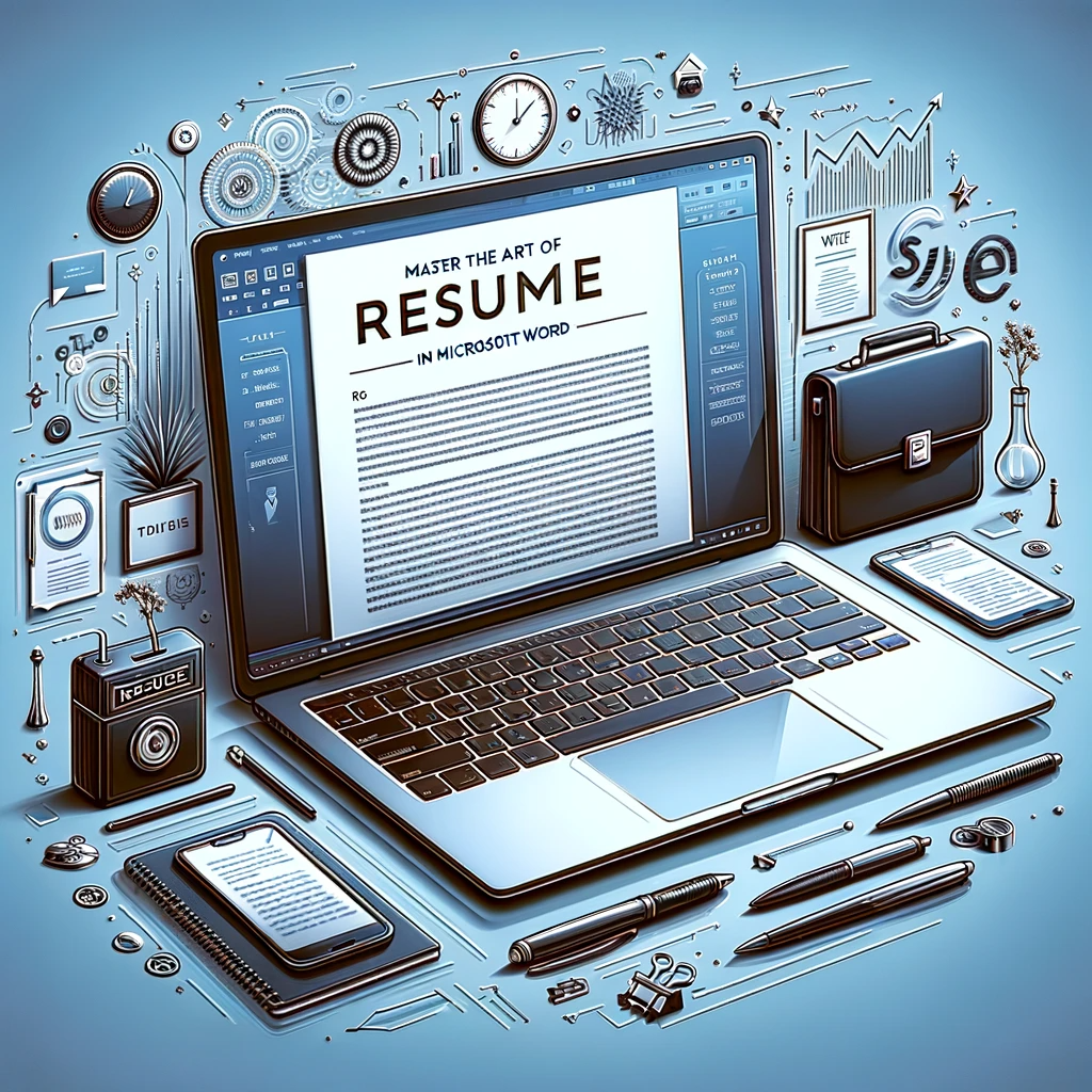 guide on writing resumes in Microsoft Word