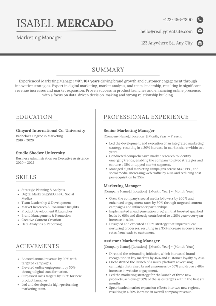 very simple template resumes free